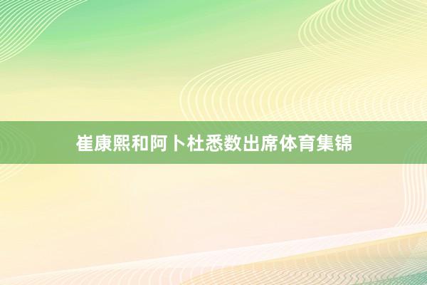 崔康熙和阿卜杜悉数出席体育集锦