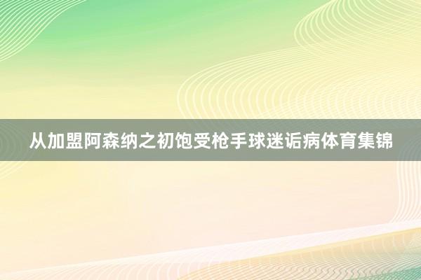 从加盟阿森纳之初饱受枪手球迷诟病体育集锦